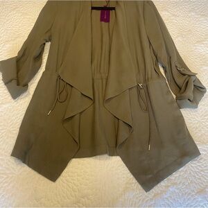 Olive Green Drape Jacket
